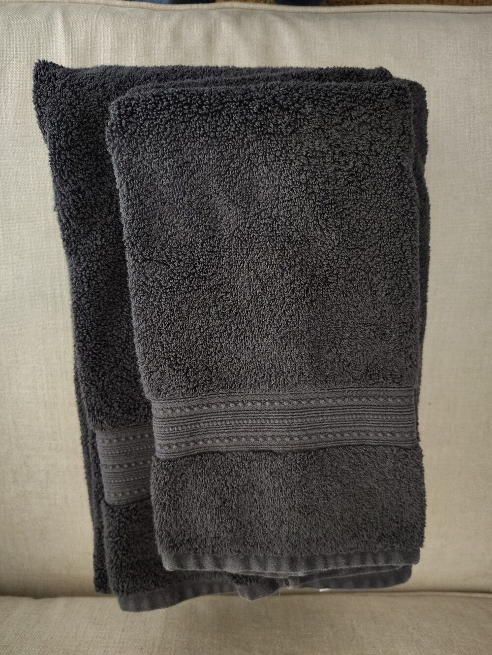 Better Homes And Gardens Charcoal Gray Bath Towel Set - Picture 4 of 5
